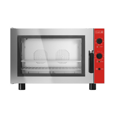 Four électrique à convection 4 niveaux avec humidificateur porte latérale 400V - Gastro M