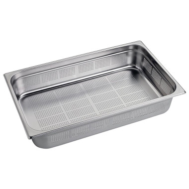 Bac inox perforé GN1/1 100mm - Gastro M