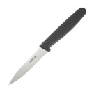 Couteau d'office lame droite noir 85mm - Hygiplas