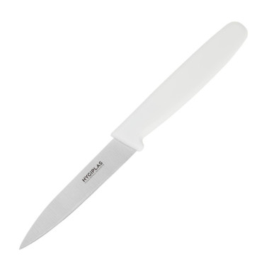 Couteau d'office blanc 75 mm - Hygiplas