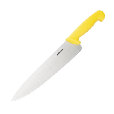 Couteau de cuisine jaune 255mm - Hygiplas