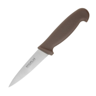 Couteau d'office marron 90 mm - Hygiplas