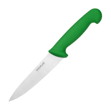 Couteau de cuisine vert 155mm - Hygiplas