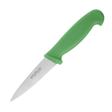 Couteau d'office vert 90mm - Hygiplas