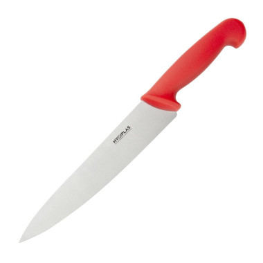 Couteau de cuisine rouge 218mm - Hygiplas