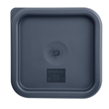 Couvercle carré bleu petit - Hygiplas