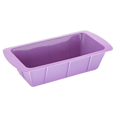 Moule à cake flexible en silicone violet - Hygiplas