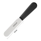 Couteau spatule à lame droite noir 100mm - Hygiplas