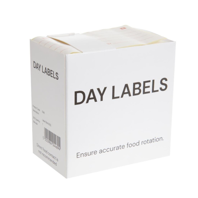Etiquettes pour produits préparés (Lot de 500) - Hygiplas