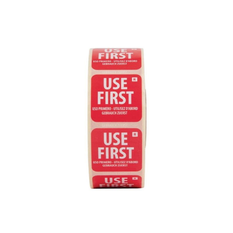 Etiquettes a utiliser en premier (Lot de 1000) - Hygiplas