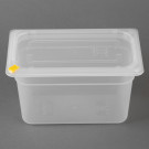 Bacs PP Click GN 1/4 avec couvercles et 7 clips de couleur 150mm 3,7L (lot de 4) - Hygiplas