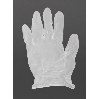 Gants en vinyle non poudrés M (lot de 100) - Hygiplas