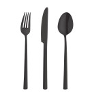 Fourchettes de table Metropole PVD noires (lot de 12) - AMEFA