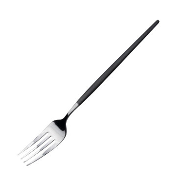 Fourchettes de table noires Soprano (lot de 12) - AMEFA