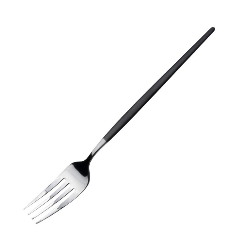 Fourchettes de table noires Soprano (lot de 12) - AMEFA