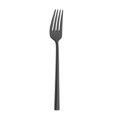 Fourchettes à dessert Metropole PVD noires (lot de 12) - AMEFA