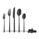 Fourchettes à dessert Metropole PVD noires (lot de 12) - AMEFA
