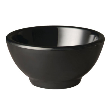 Bol rond en mélamine Pure noir 90mm - APS