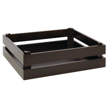 Caisse pour buffet Superbox noire GN 1/2 - 350 x 290 x 105 mm - APS