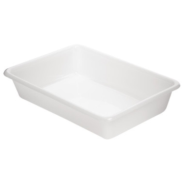 Bac alimentaire peu profond transparent 485mm - 485 x 335 x 80 mm - ARAVEN