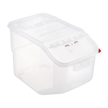 Boîte à ingrédients transparente 50L - 565 x 340 x 400 mm - ARAVEN