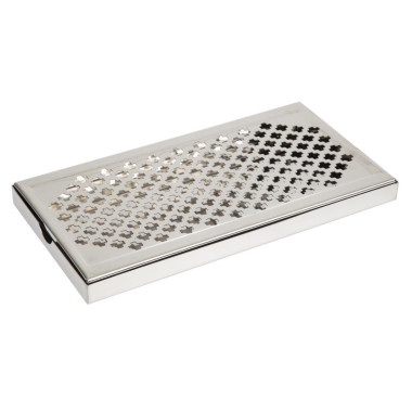 Bac récepteur de bar inox - 300 x 150 x 23 mm - BEAUMONT