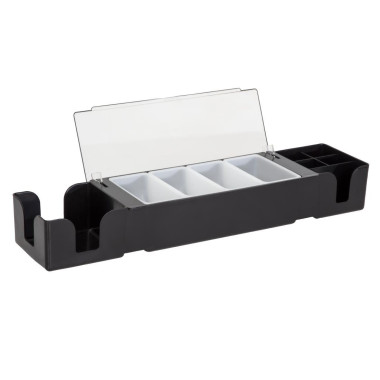 Boîte à compartiments noire - 605 x 155 x 95 mm - BEAUMONT