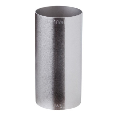 Mesure de cocktail estampillée double en inox marqué CE 25/50 ml - 39 x 39 x 76 mm - BEAUMONT