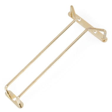 Support verres à pied en laiton poli 255mm - 115 x 255 x 36 mm - BEAUMONT
