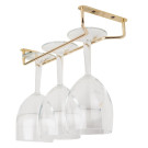 Support verres à pied en laiton poli 255mm - 115 x 255 x 36 mm - BEAUMONT