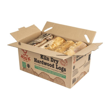 Bûches de bois dur sec 8Kg - 400 x 260 x 215 mm - BIG K