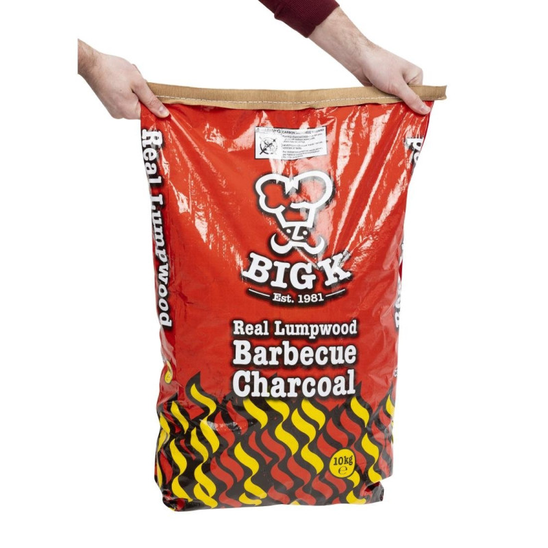 Charbon de bois 10kg - 310 x 130 x 640 mm - BIG K
