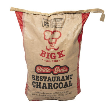Charbon de bois naturel de restaurant 12kg - 430 x 180 x 650 mm - BIG K