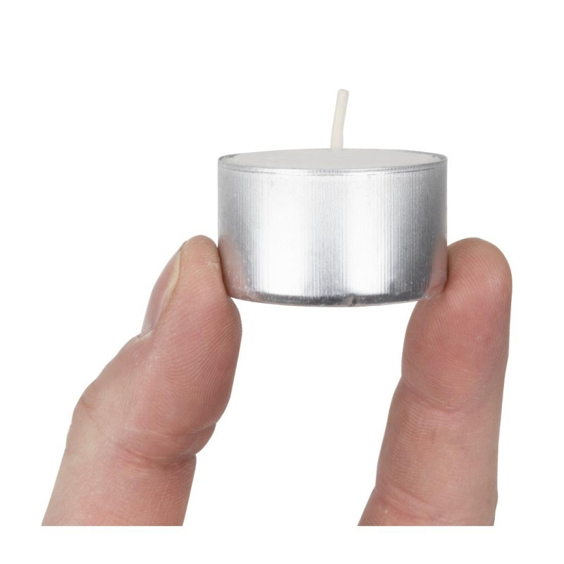 Bougies chauffe-plat professionnelles 8 heures (lot de 90) - 235 x 375 x 65 mm - BOLSIUS