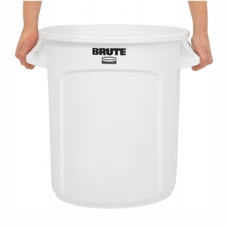 Collecteur Rubbermaid blanc 37,9L - BRUTE