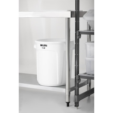 Collecteur Rubbermaid blanc 37,9L - BRUTE