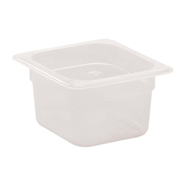 Bac polypropylène GN 1/6 100mm - 176 x 100 x 162 mm - CAMBRO