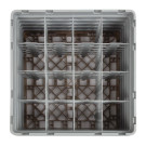 Casier à verres 16 compartiments Camrack beige hauteur max 257mm - 500 x 500 x 308 mm - CAMBRO