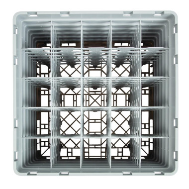 Casier à verres 25 compartiments Camrack beige hauteur max 298mm - 500 x 500 x 349 mm - CAMBRO