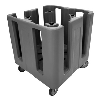 Chariot à vaisselle réglable compact noir - 760 x 760 x 840 mm - CAMBRO