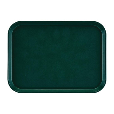 Plateau antidérapant rectangulaire en fibre de verre EpicTread vert 415 mm - CAMBRO