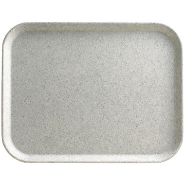 Plateau en polyester Versalite gris moucheté 457mm - 460 x 360 x 22 mm - CAMBRO