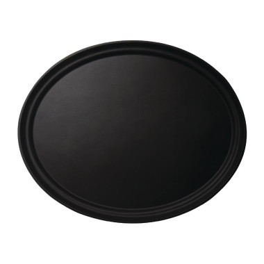 Plateau ovale fibre de verre antidérapant Camtread noir - CAMBRO