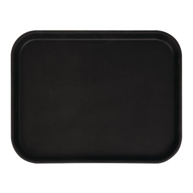 Plateau rectangulaire antidérapant en fibre de verre Camtread noir 45,7 cm - CAMBRO