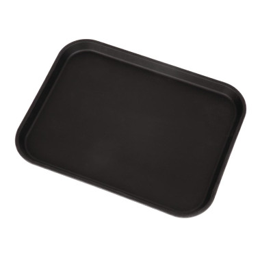 Plateau rectangulaire antidérapant en fibre de verre Camtread noir 45,7 cm - CAMBRO