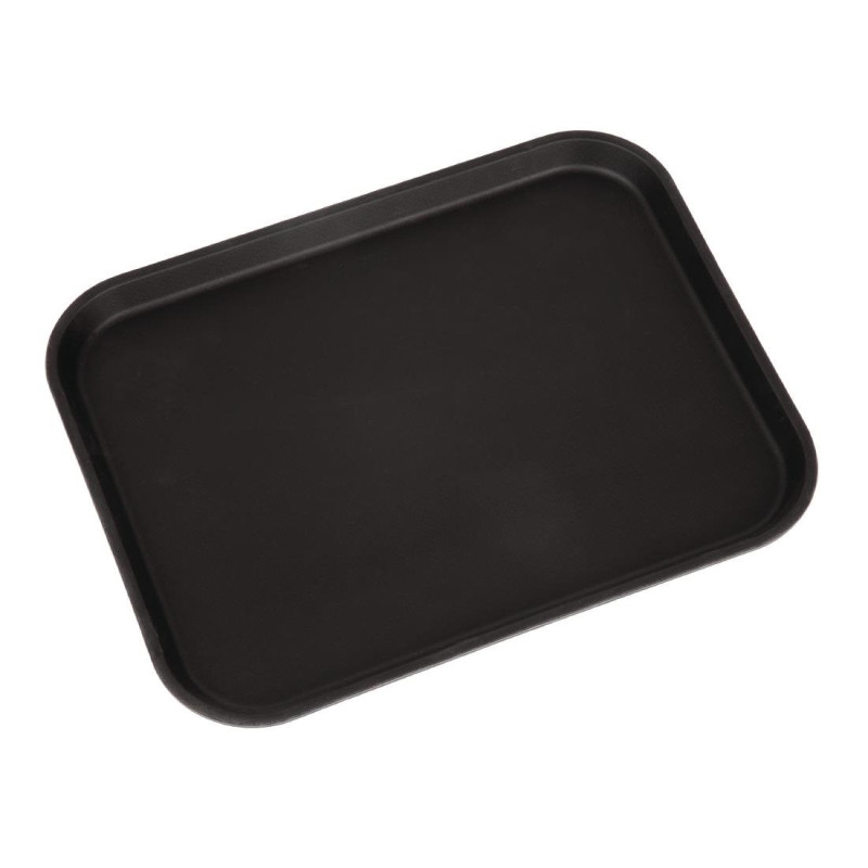 Plateau rectangulaire antidérapant en fibre de verre Camtread noir 45,7 cm - CAMBRO