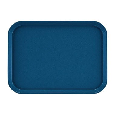 Plateau rectangulaire antidérapant en fibre de verre EpicTread bleu 350 mm - CAMBRO