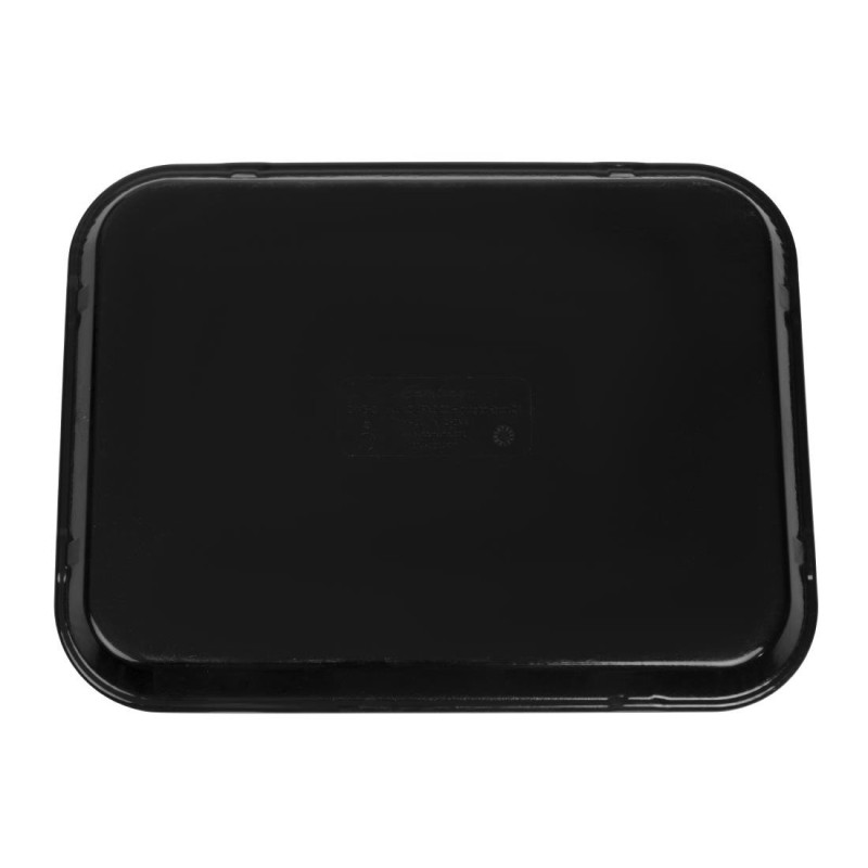 Plateau rectangulaire antidérapant en fibre de verre EpicTread noir 350mm - 350 x 270 x 21 mm - CAMBRO