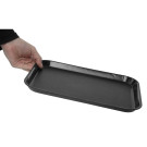 Plateau rectangulaire antidérapant en fibre de verre EpicTread noir 350mm - 350 x 270 x 21 mm - CAMBRO