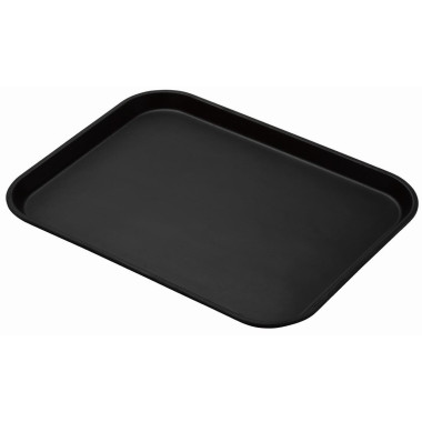 Plateau rond fibre de verre antidérapant Treadlite noir 45,7 cm - 457 x 355 x 22 mm - CAMBRO